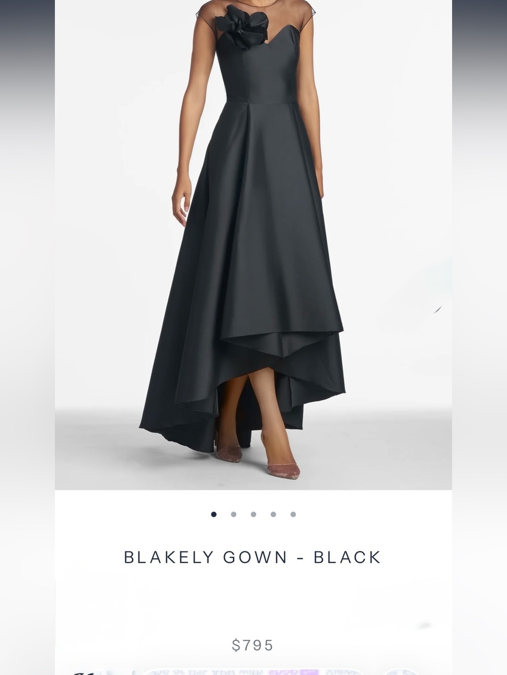 Sachin & Babi Black gown - Picture 8 of 8